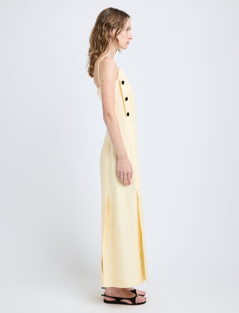 Proenza Schouler Candice Dress in Linen Viscose outlook