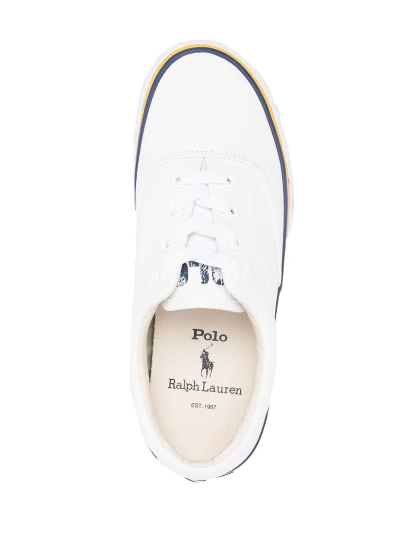 round-toe canvas sneakers 4