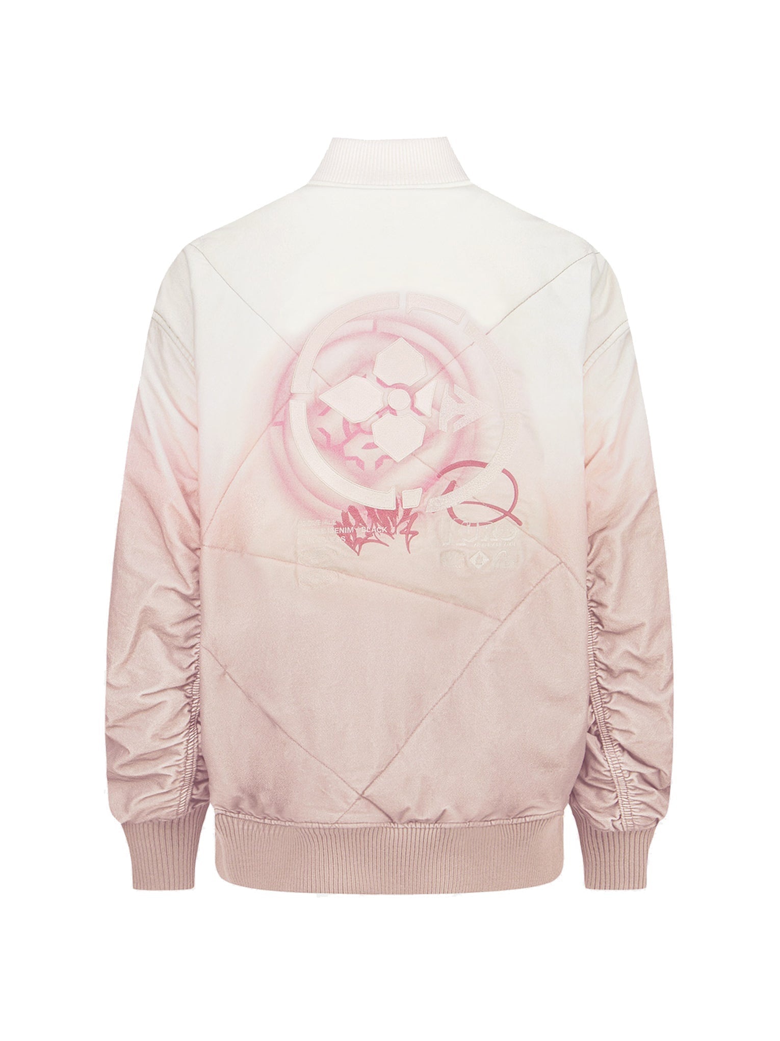 Gradient Oversized Padded Bomber Jacket - 9