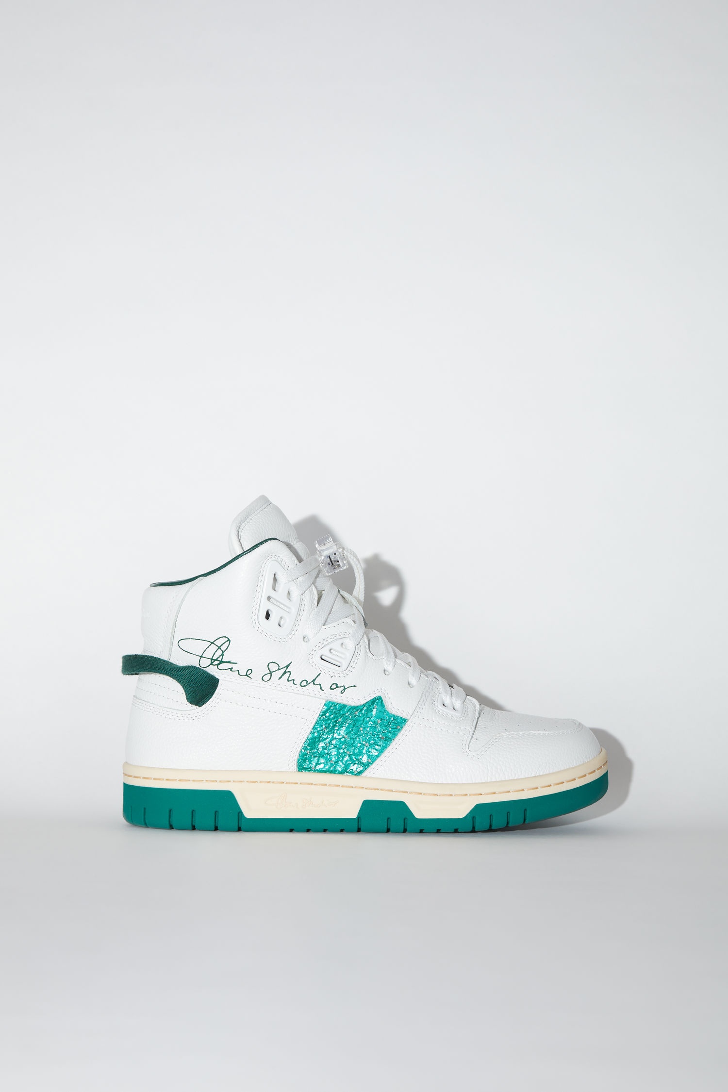 High top sneakers - White/green - 1
