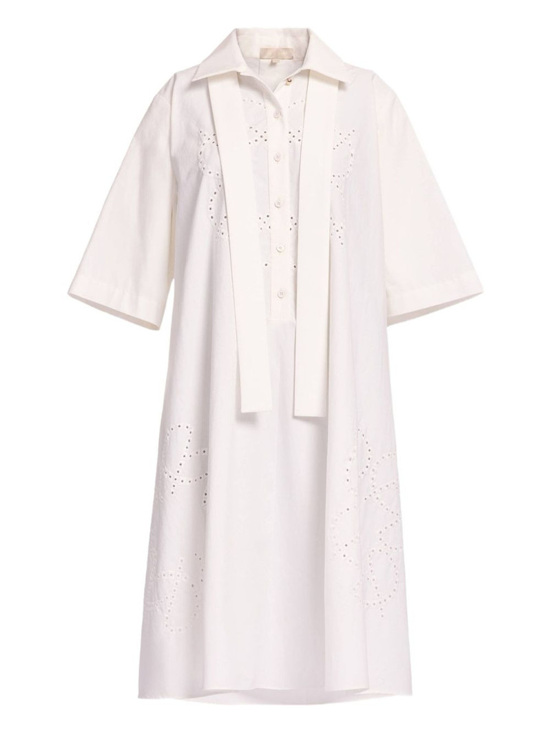 monogram embroidered shirt dress 1