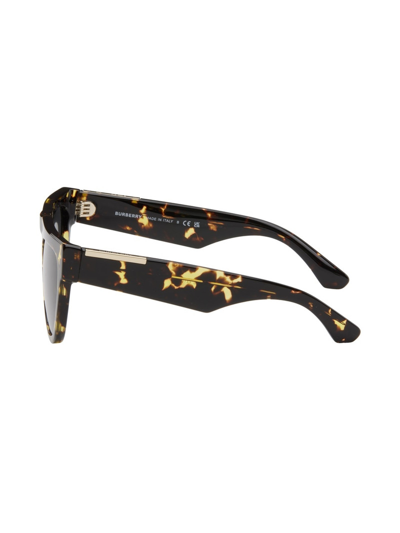 tortoiseshell-effect round-frame sunglasses 3