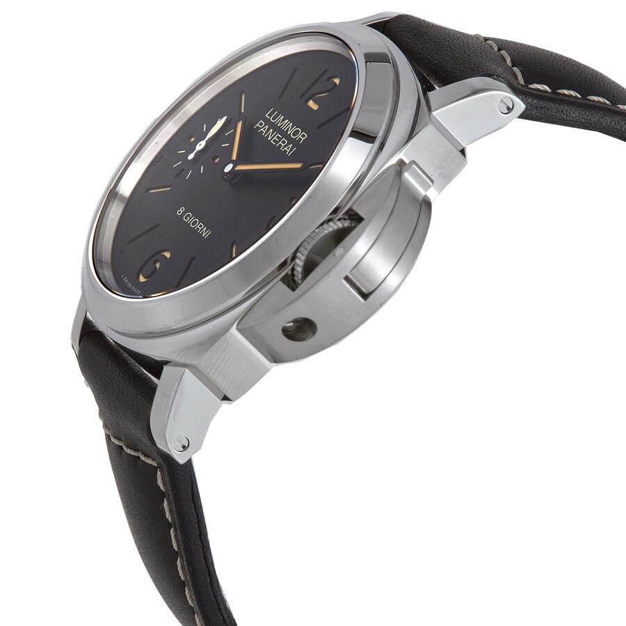 Panerai Luminor Base Hand Wind Black Dial Men's Watch PAM00915 - 2
