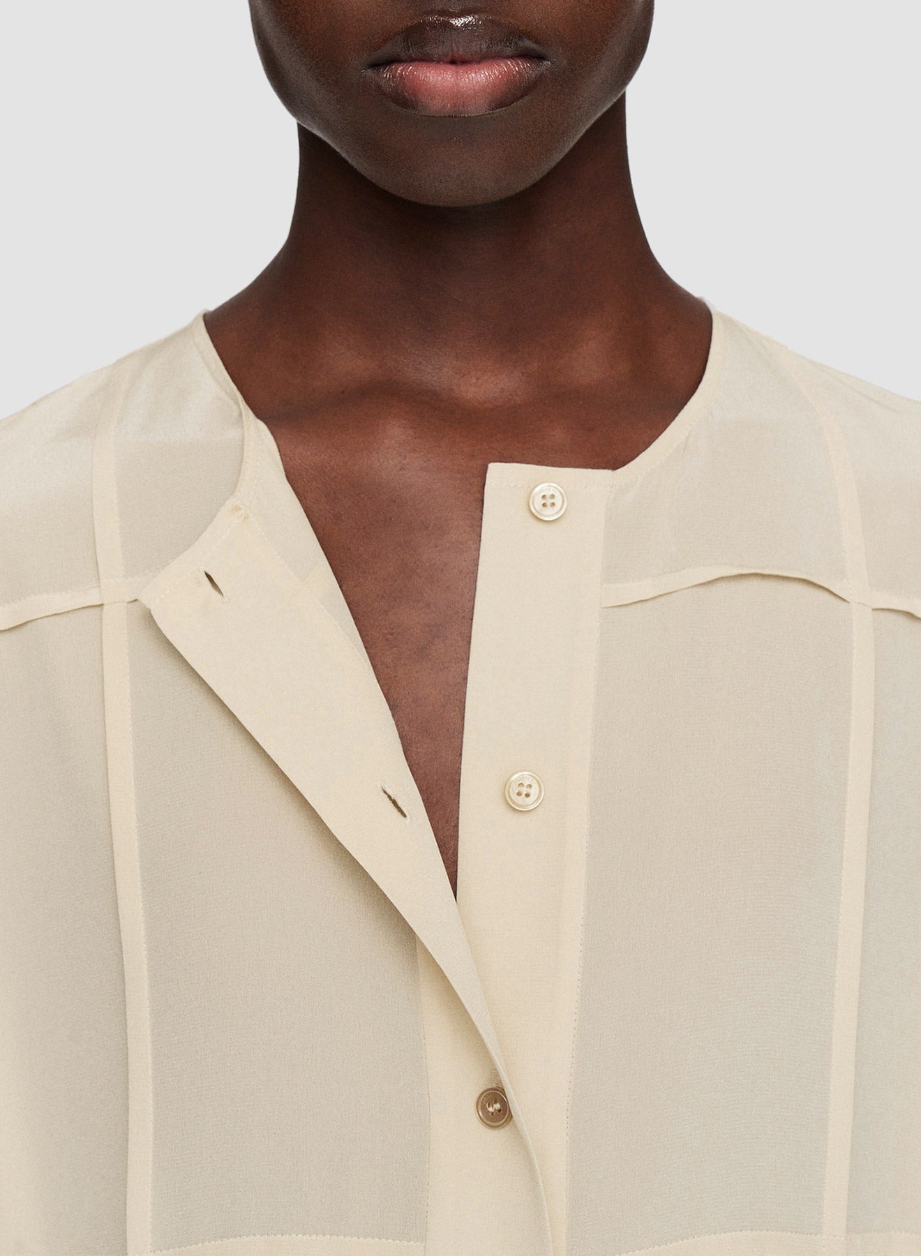 Silk Crepe de Soie Helene Dress - 4