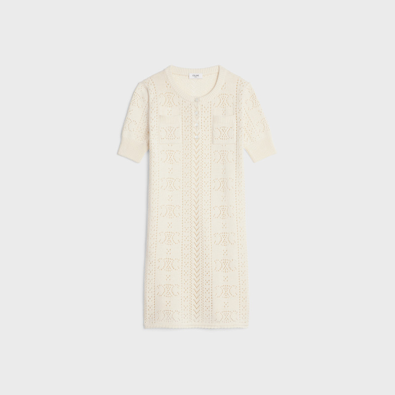 mini dress in triomphe cotton pointelle 1