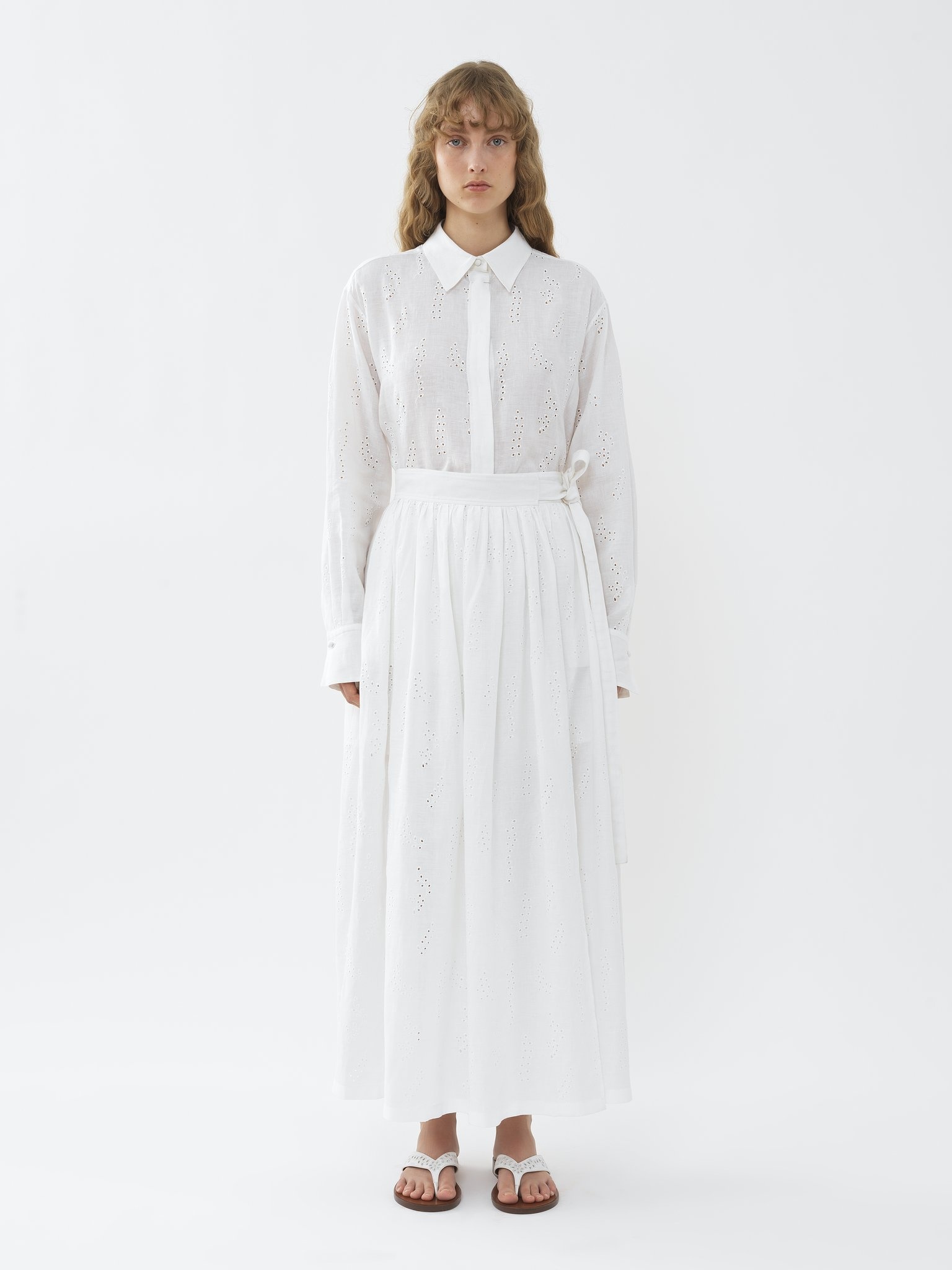 CHLOÉ X ERES PALOMA LONG WRAP SKIRT - 2