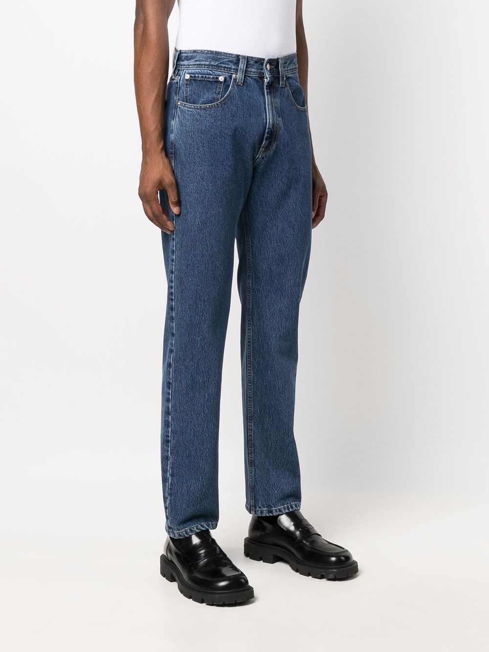 high-rise straight-leg jeans - 3