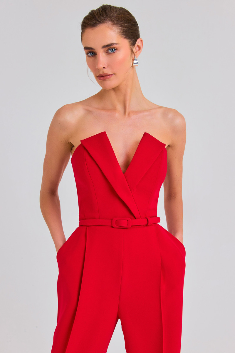 NADINE MERABI Vanessa Red Jumpsuit outlook