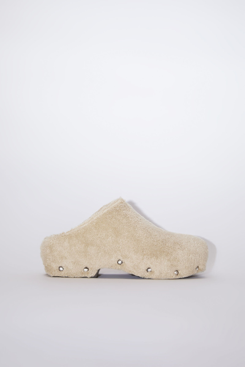Towel tweed clogs - Beige 1