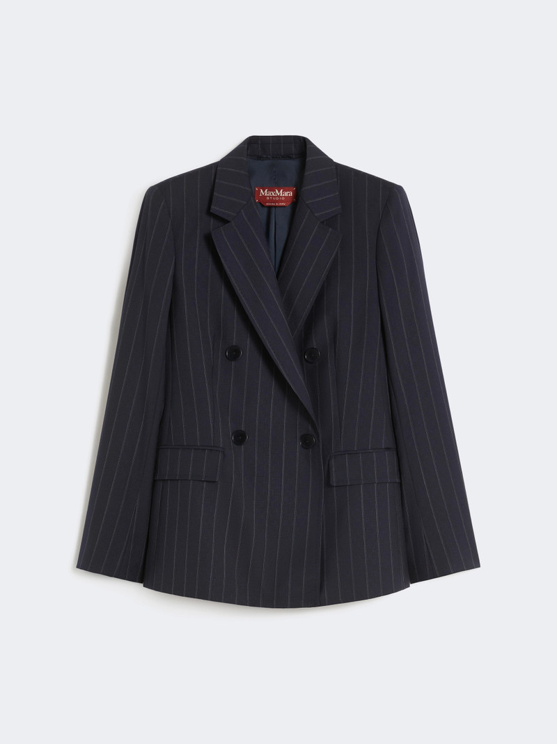ONAGRO Double-breasted pinstripe wool blazer - NAVY 1