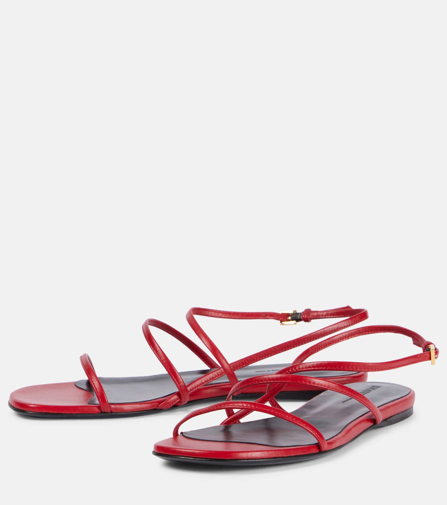 Loop leather sandals - 4