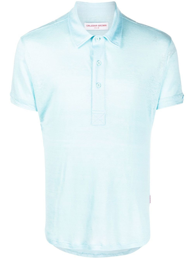 button-placket detail polo shirt 1