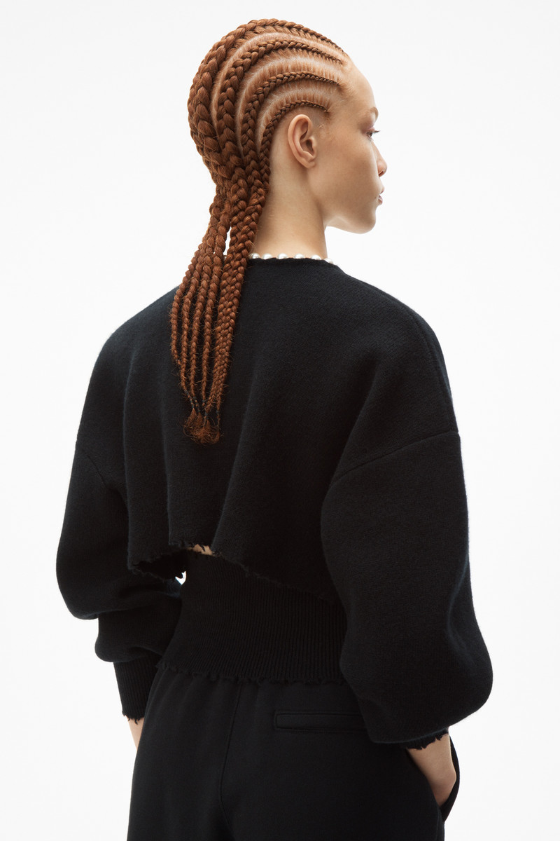 PEARL NECKLACE PULLOVER IN WOOL 5