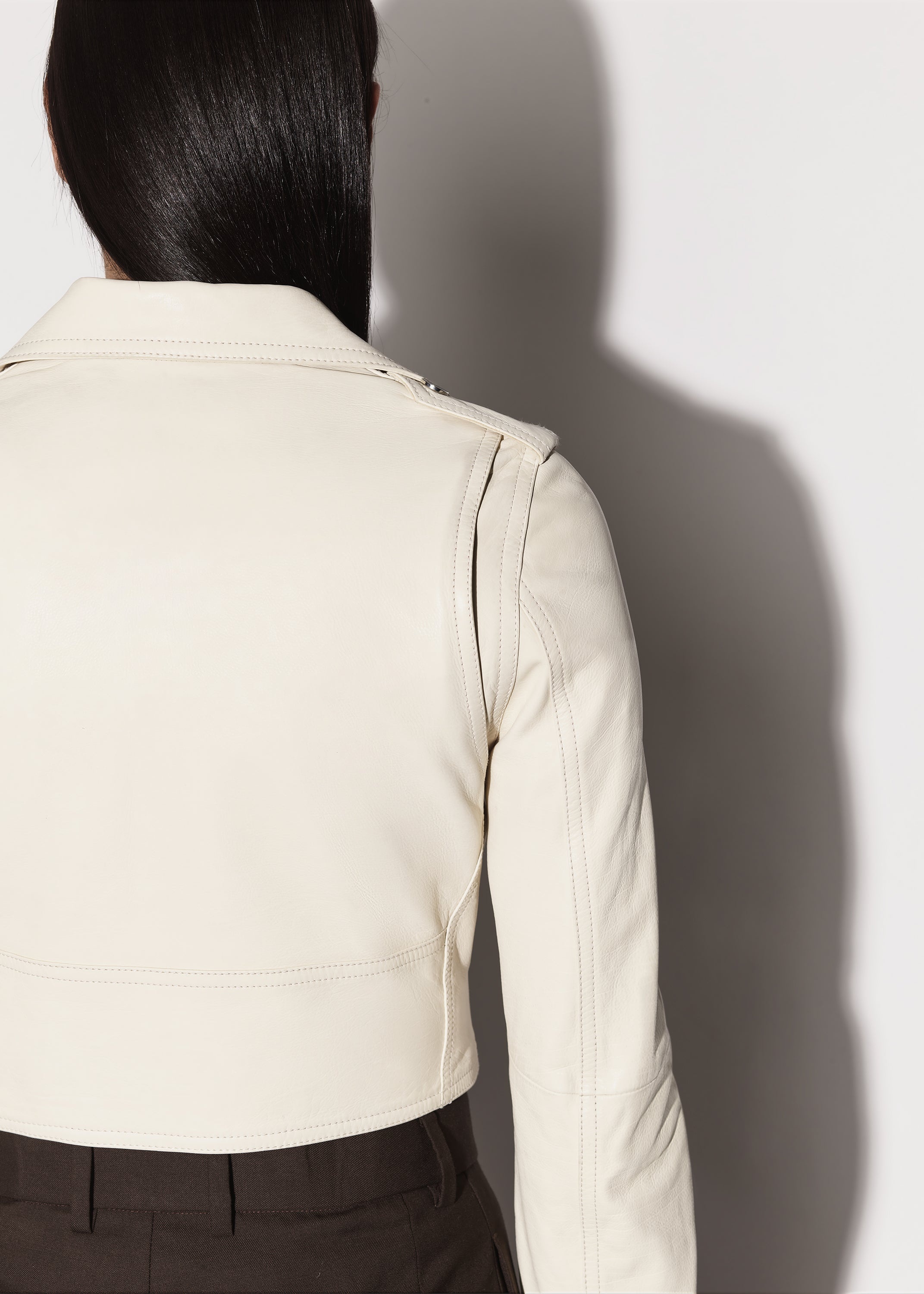 LEATHER BIKER JACKET - 13