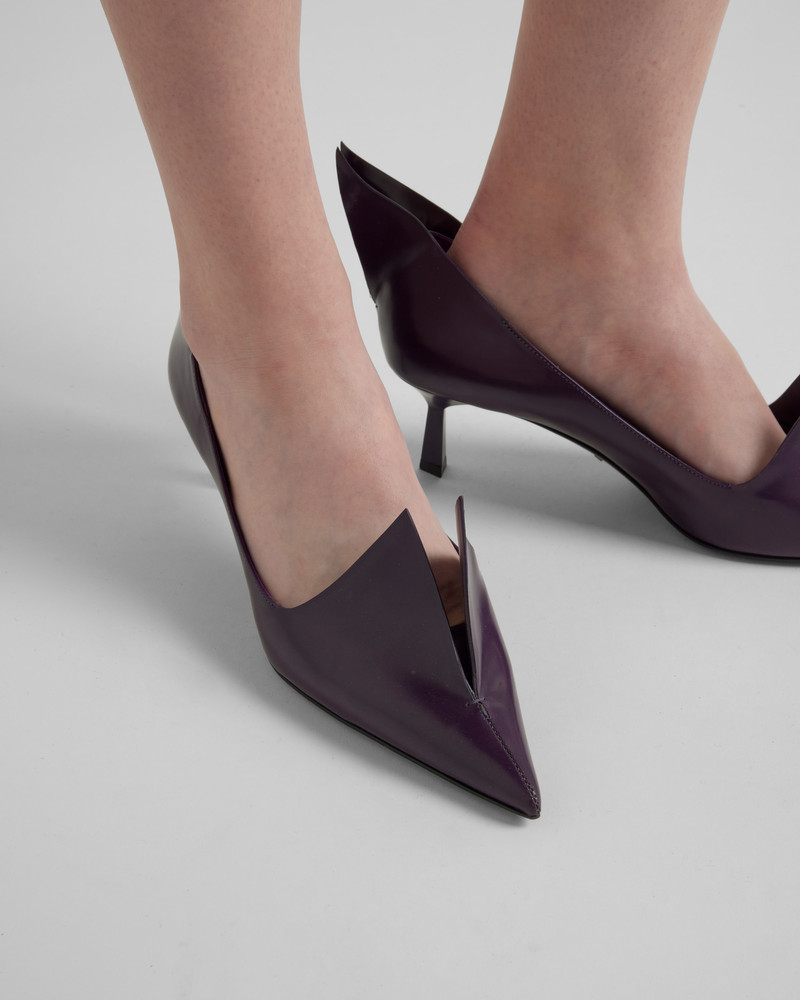 Prada Brushed leather pumps outlook