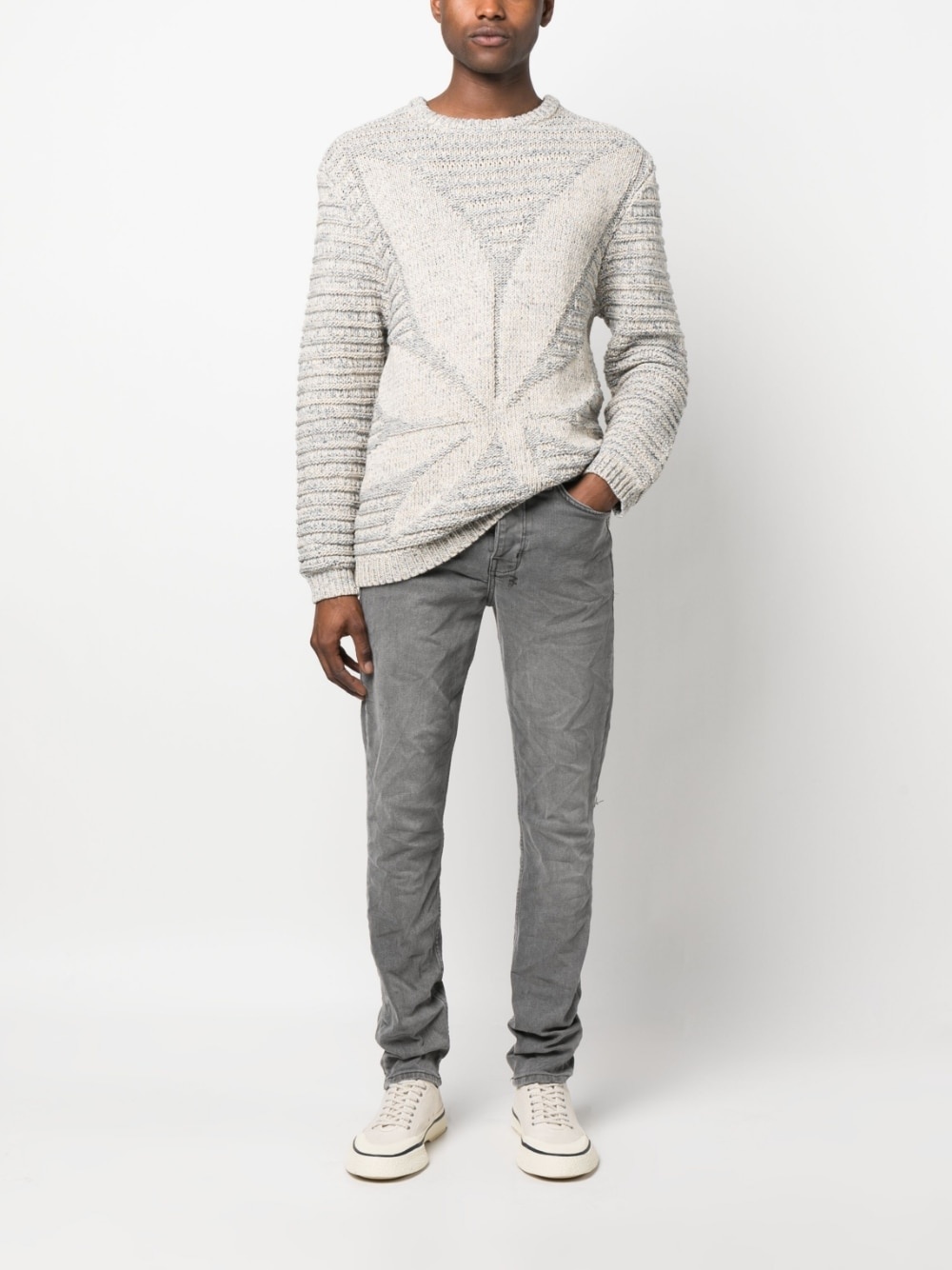 mid-rise stonewashed jeans - 2