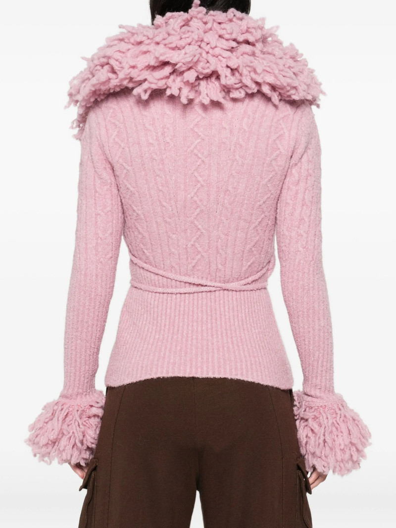 THE ATTICO The Attico Cable-knit Cardigan outlook