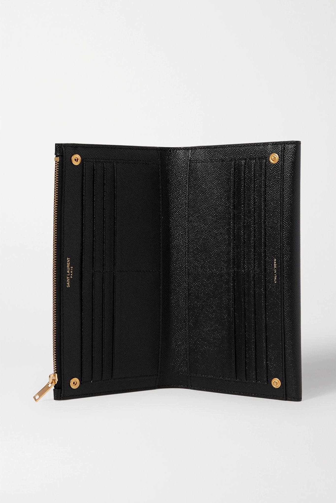 Uptown textured-leather wallet - 5