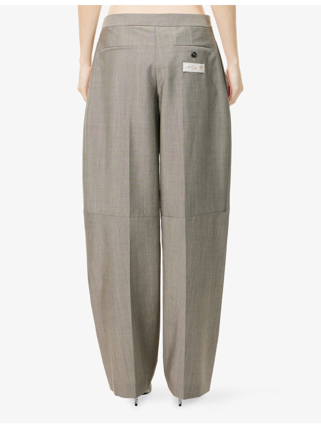 Tailored Mid-Rise Wool-Blend Trousers - 4
