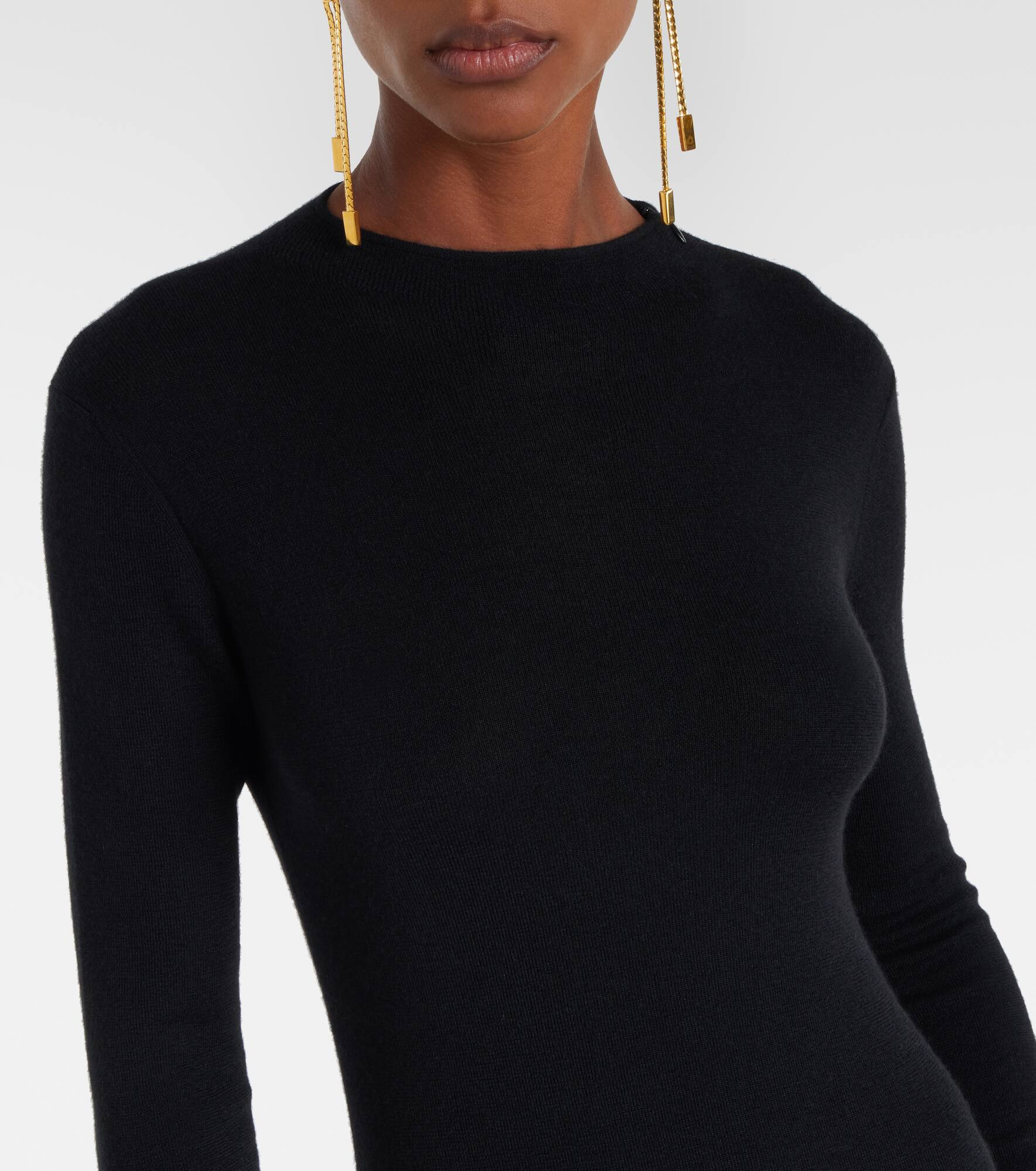 Cashmere and silk-blend maxi dress - 4