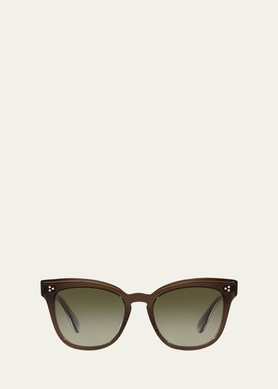 Oliver Peoples Marianela Rounded Acetate Butterfly Sunglasses outlook