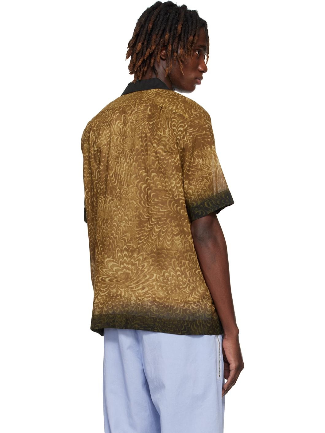 Tan Boxy Cotton Shirt - 3