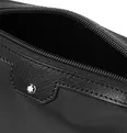 Sartorial Jet Cross-Grain Leather-Trimmed Canvas Wash Bag - 6