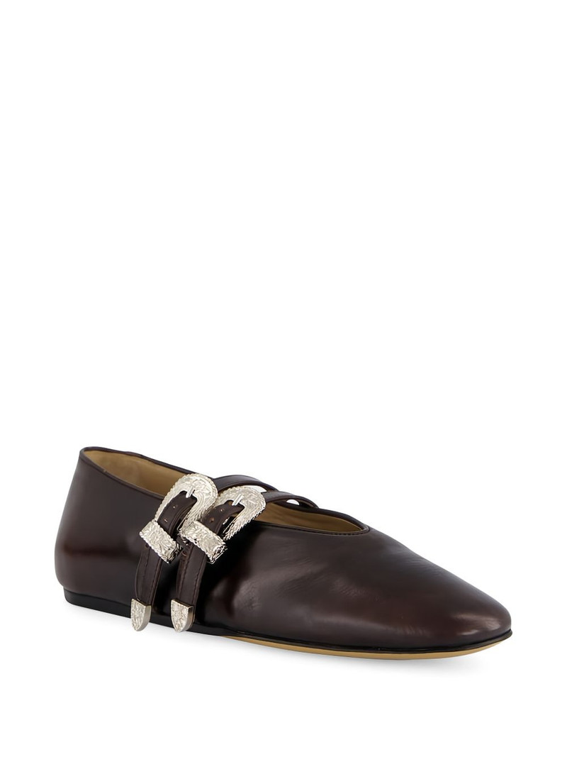 LE MONDE BÉRYL Claudia leather ballet flats outlook