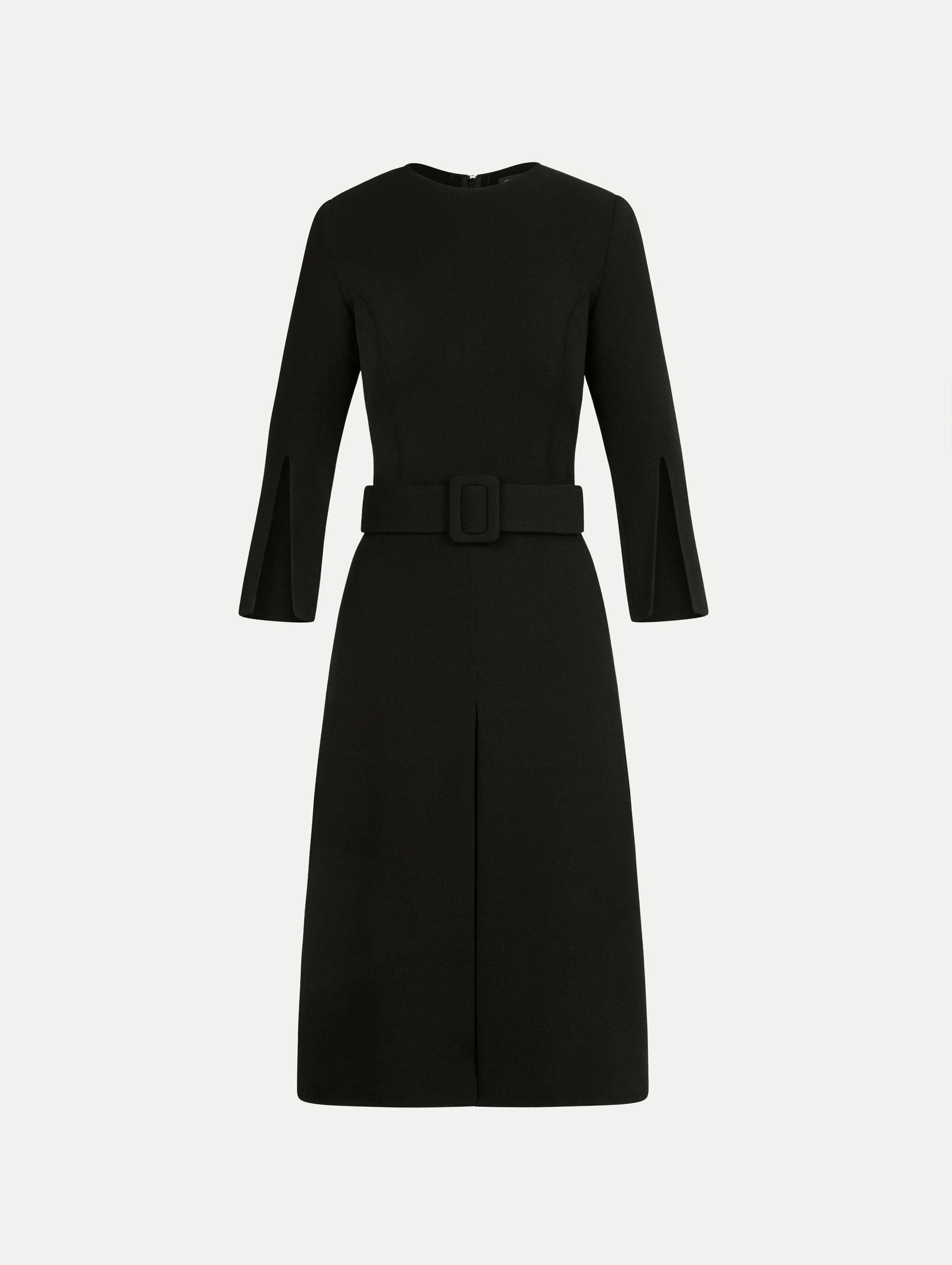 SPLIT-SLEEVE WOOL-BLEND DRESS - 1