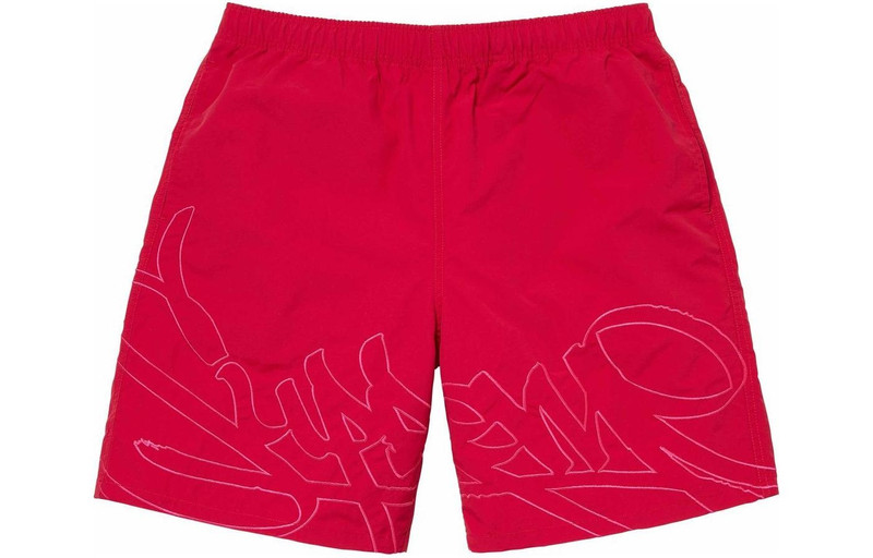 Supreme Tag Water Shorts 'Red' SUP-SS24-168 - 1