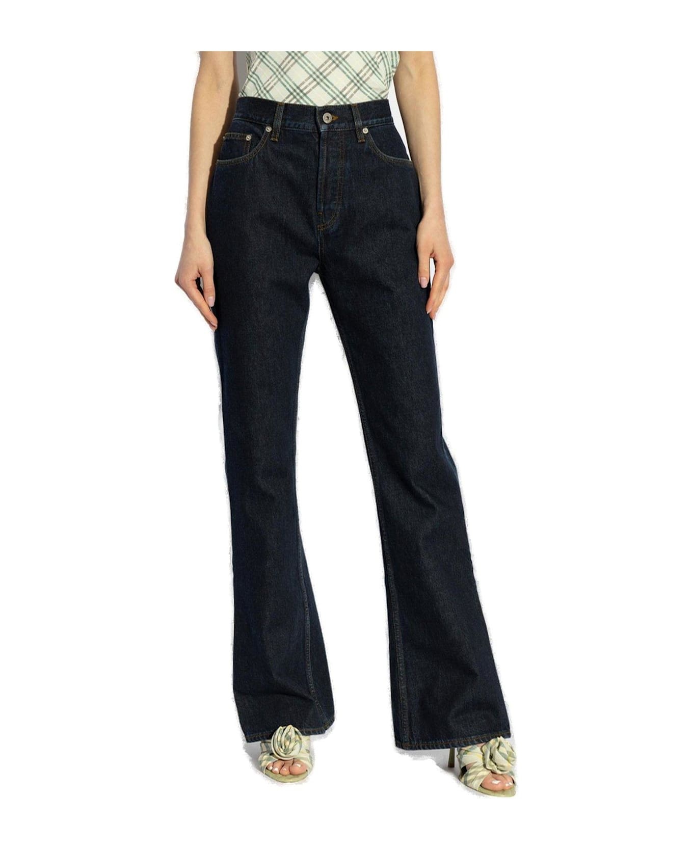 Logo Patch Flared-leg Jeans - 2
