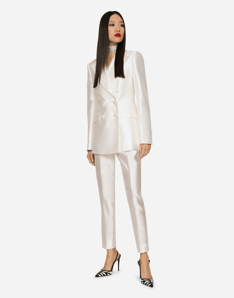 Double-breasted shantung Turlington blazer 3