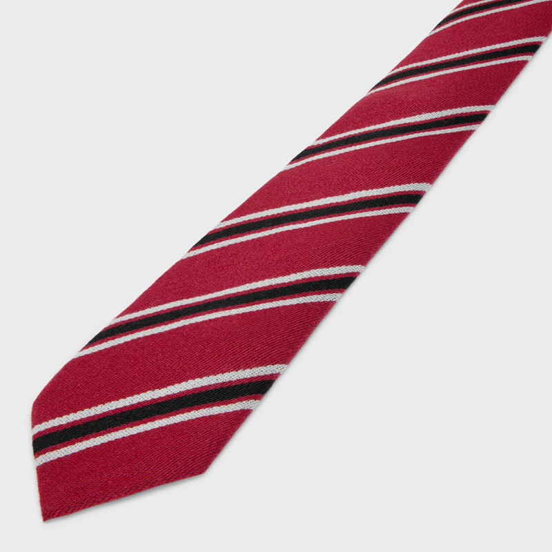 tie IN striped wool silk 3