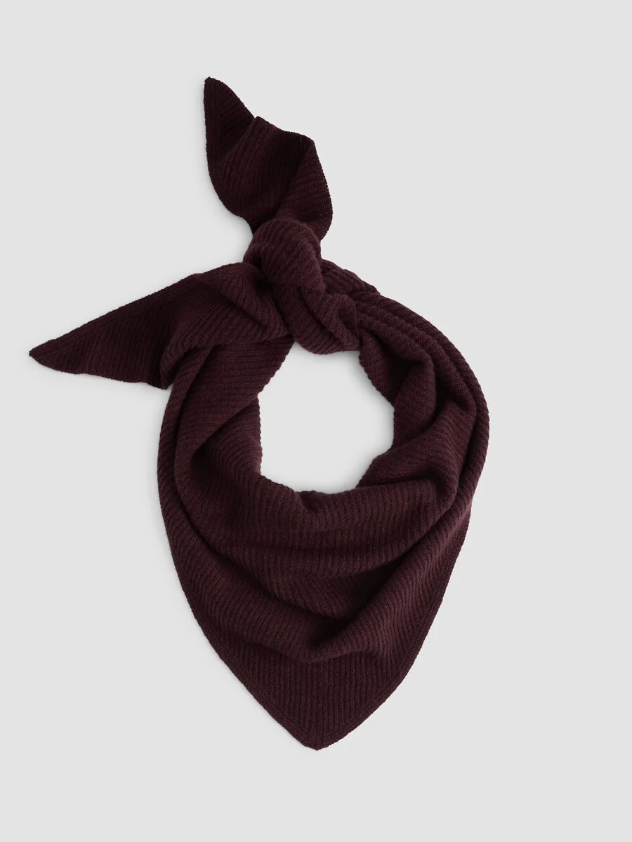 Italian Cashmere Triangle Scarf - 1