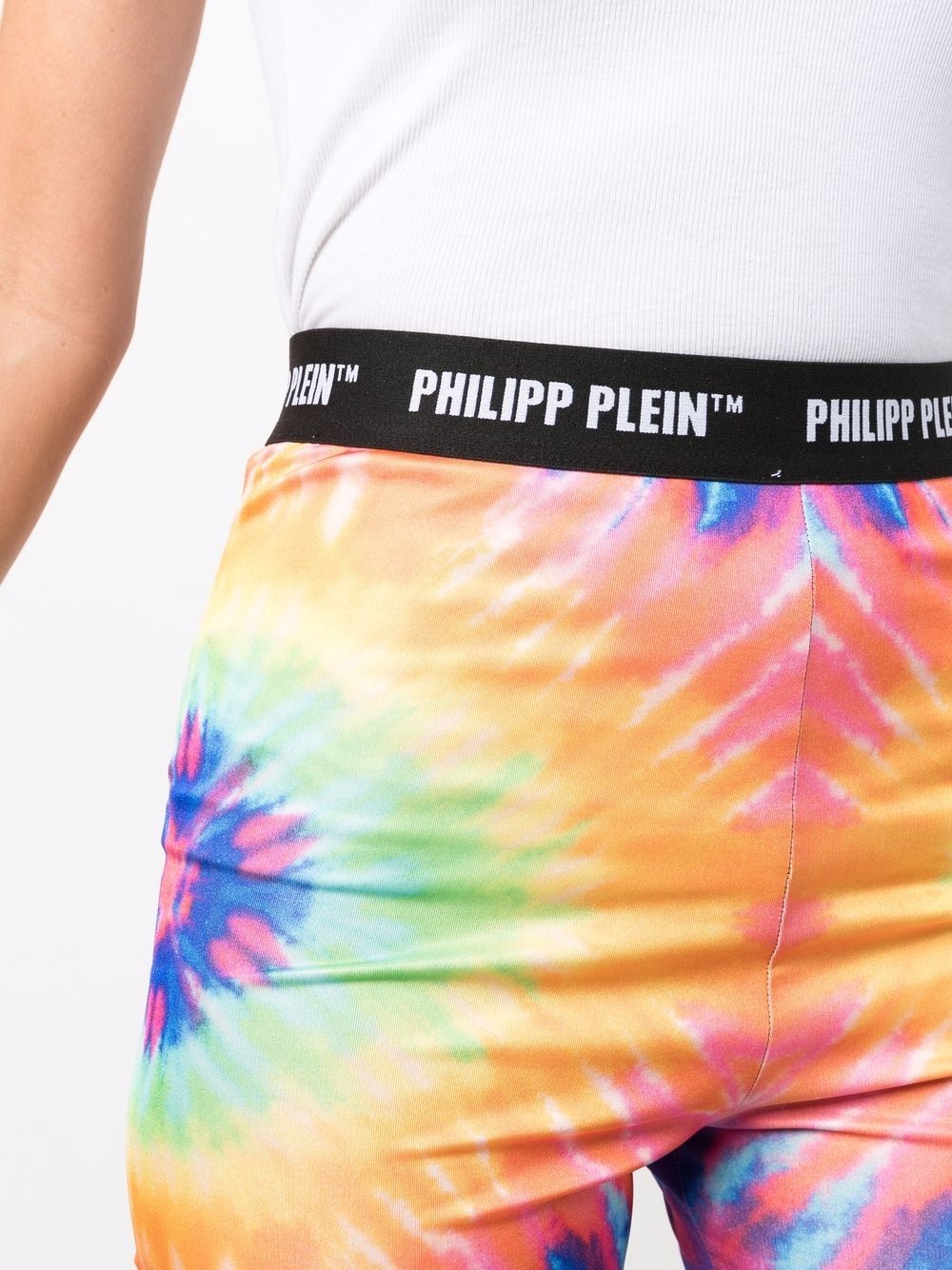 tie dye-print cycling shorts - 5