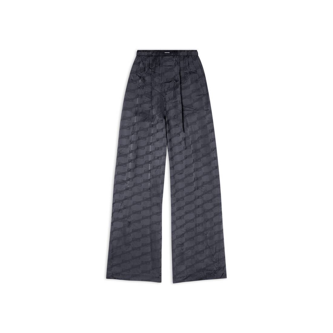 Men's Bb Monogram Jacquard Pyjama Shorts in Black - 1
