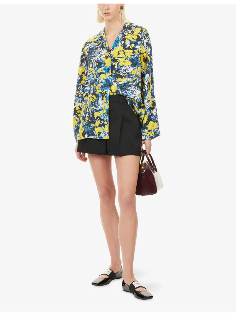 Givenchy Floral-Print Pyjama-Style Woven Shirt outlook