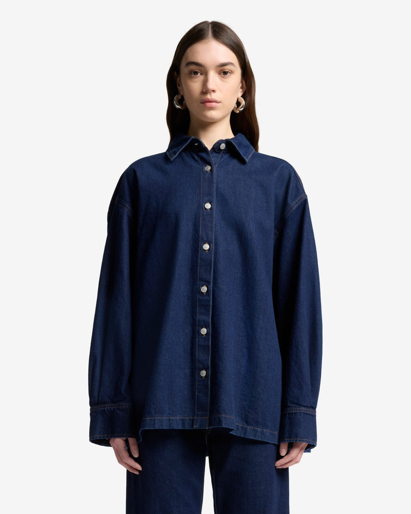 7 For All Mankind MANKIND Pleated Overshirt in Franklin outlook
