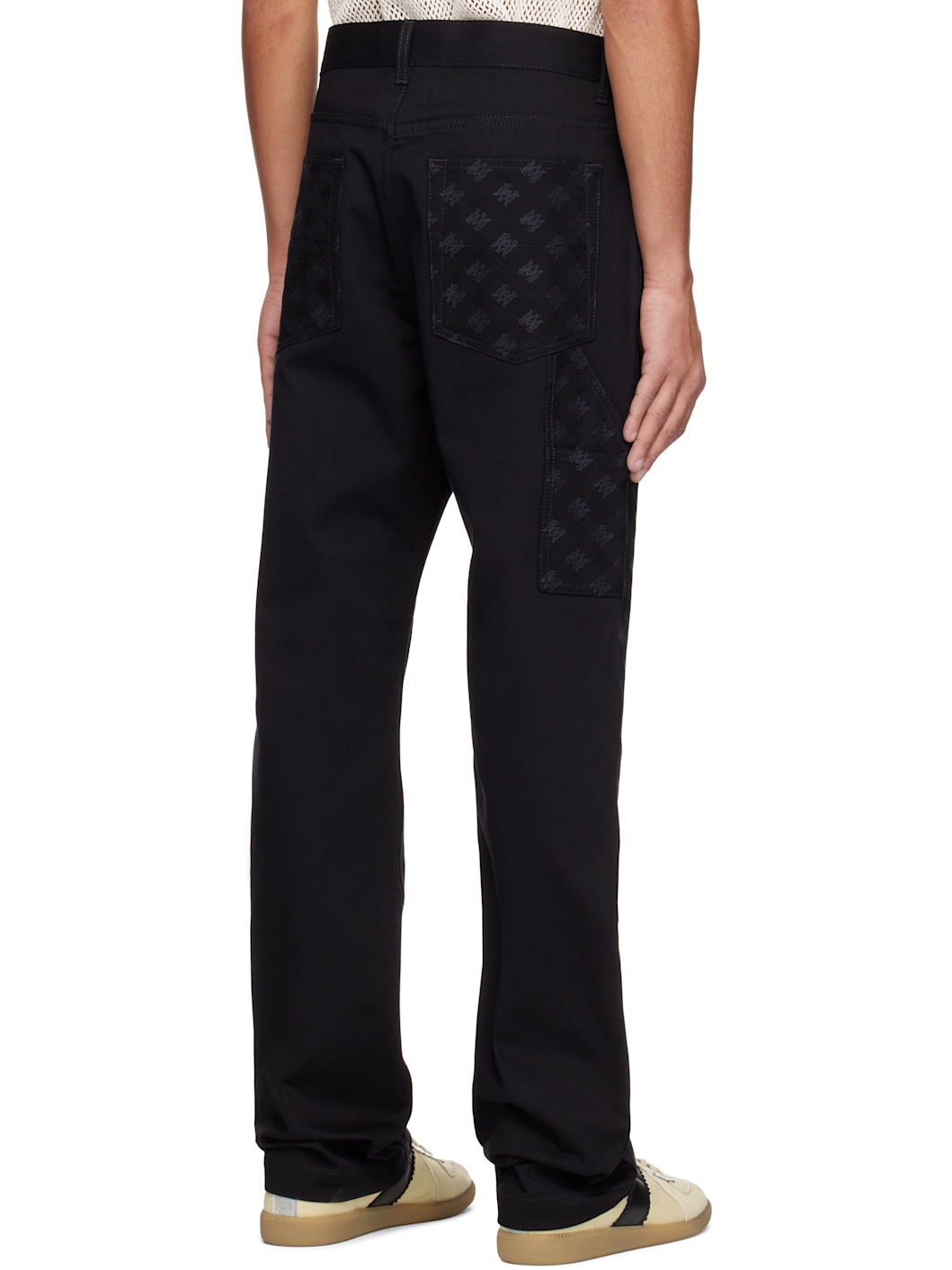 Black MA Quad Jacquard Carpenter Jeans - 3