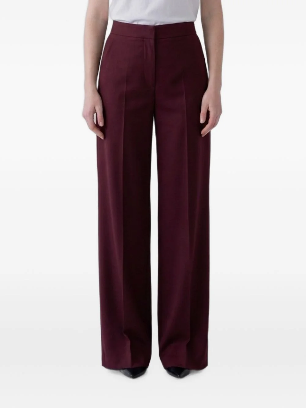 pressed-crease pants - 1