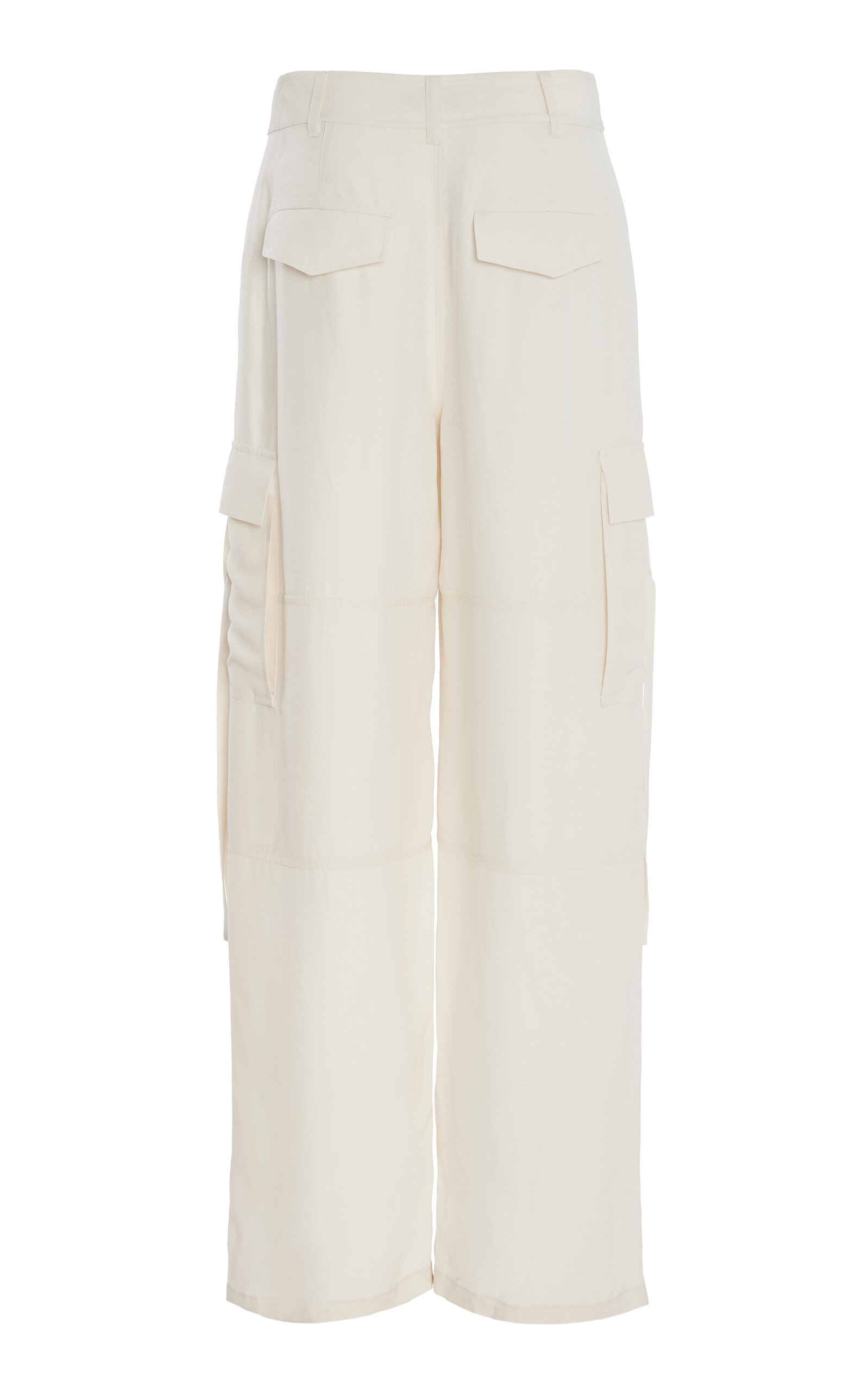 Pax Satin Back Crepe Pants ivory - 6