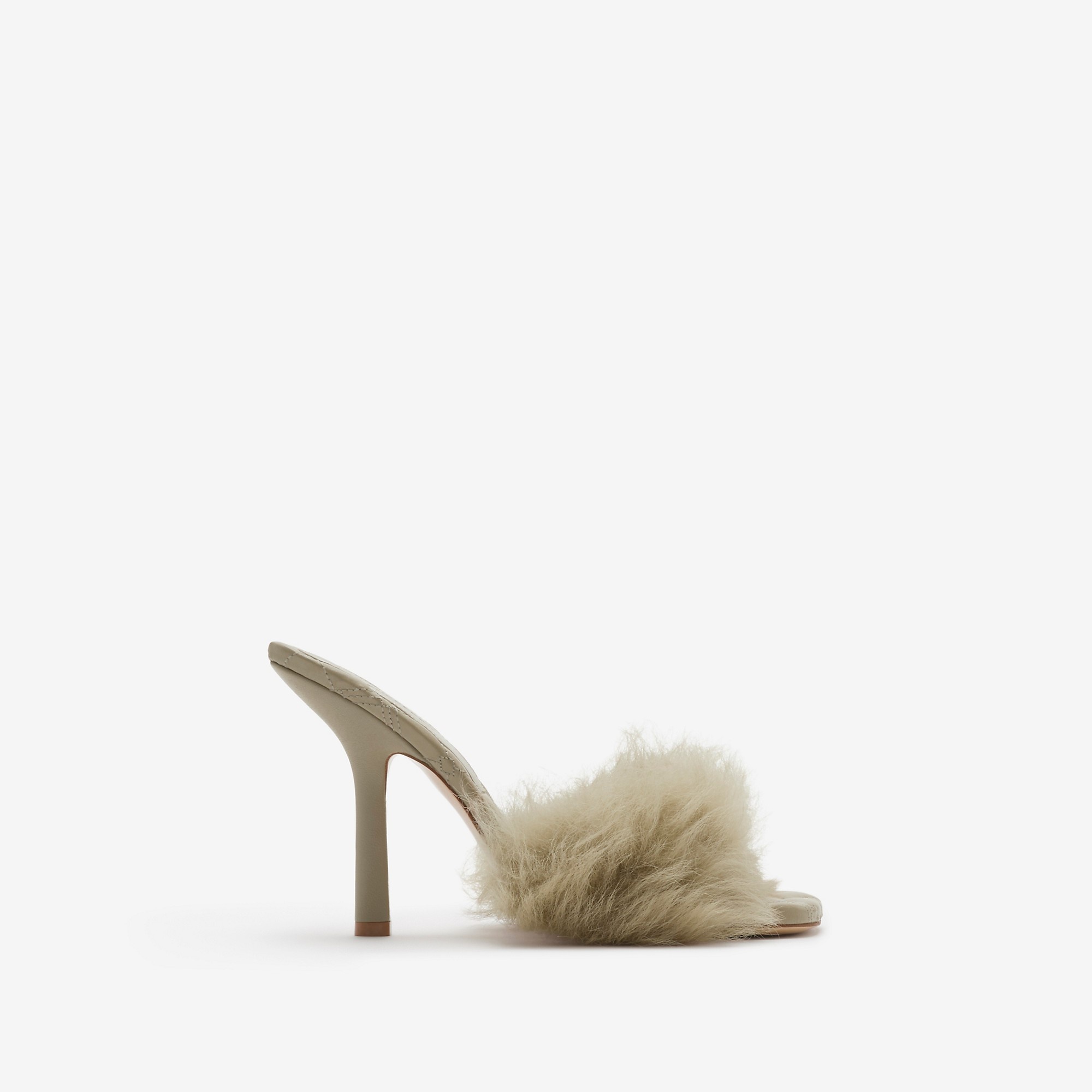 Shearling B Minnie Mules - 1