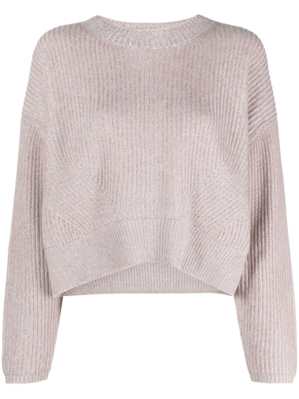ribbed-knit cashmere jumper - 1