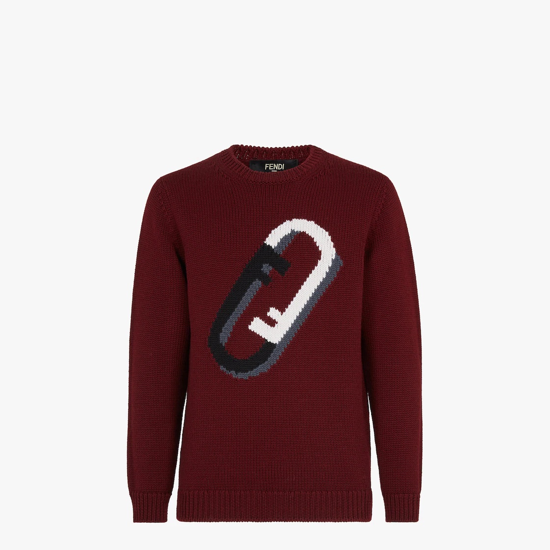Burgundy wool pullover - 1