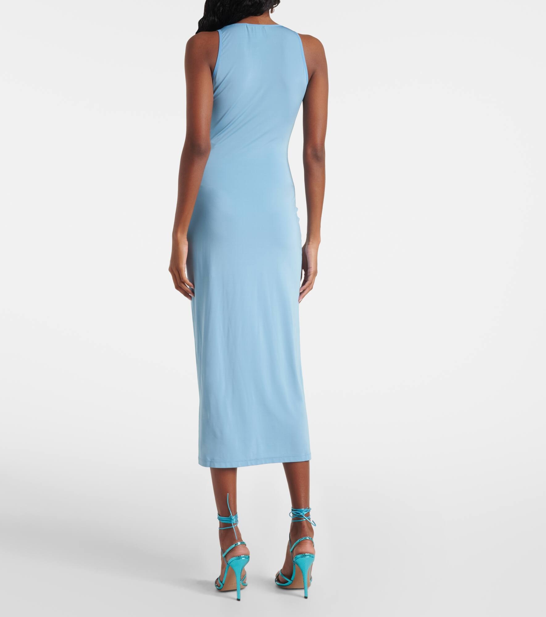 Cosimina floral-appliqué midi dress - 3