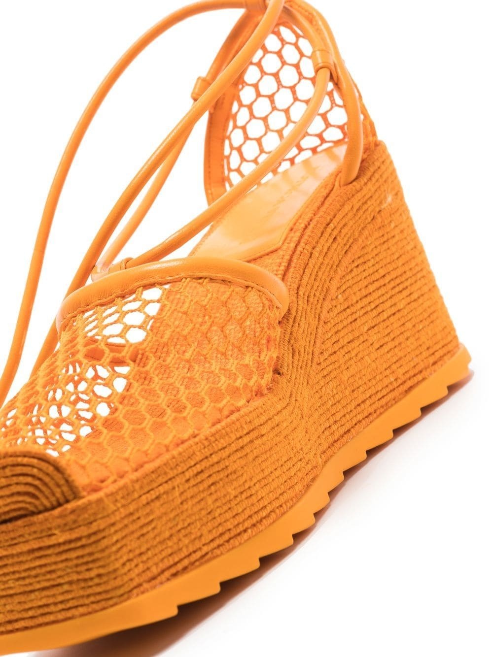 net-panel 90mm wedge sandals - 4
