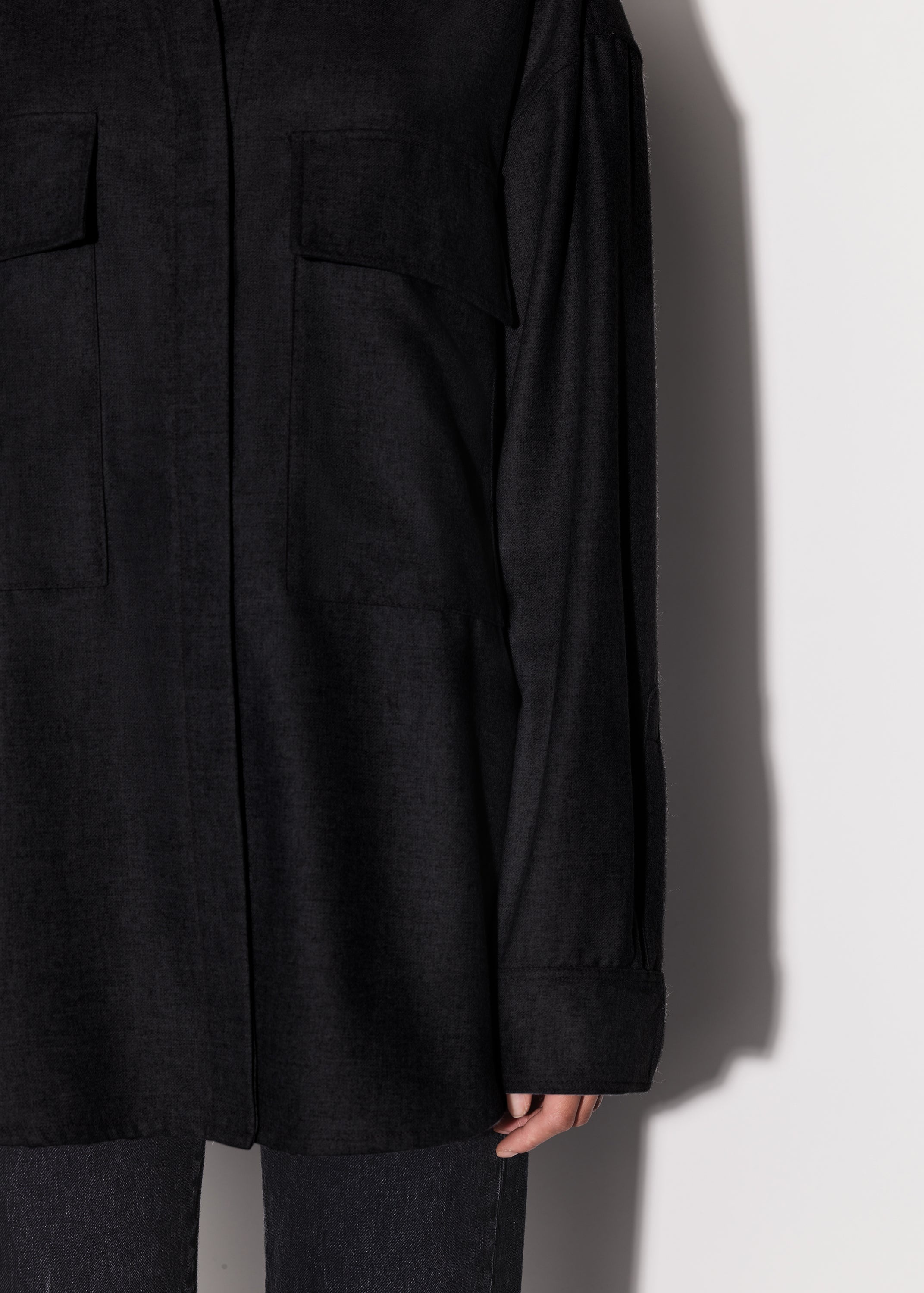 LEATHER WORKWEAR SHIRT - 6