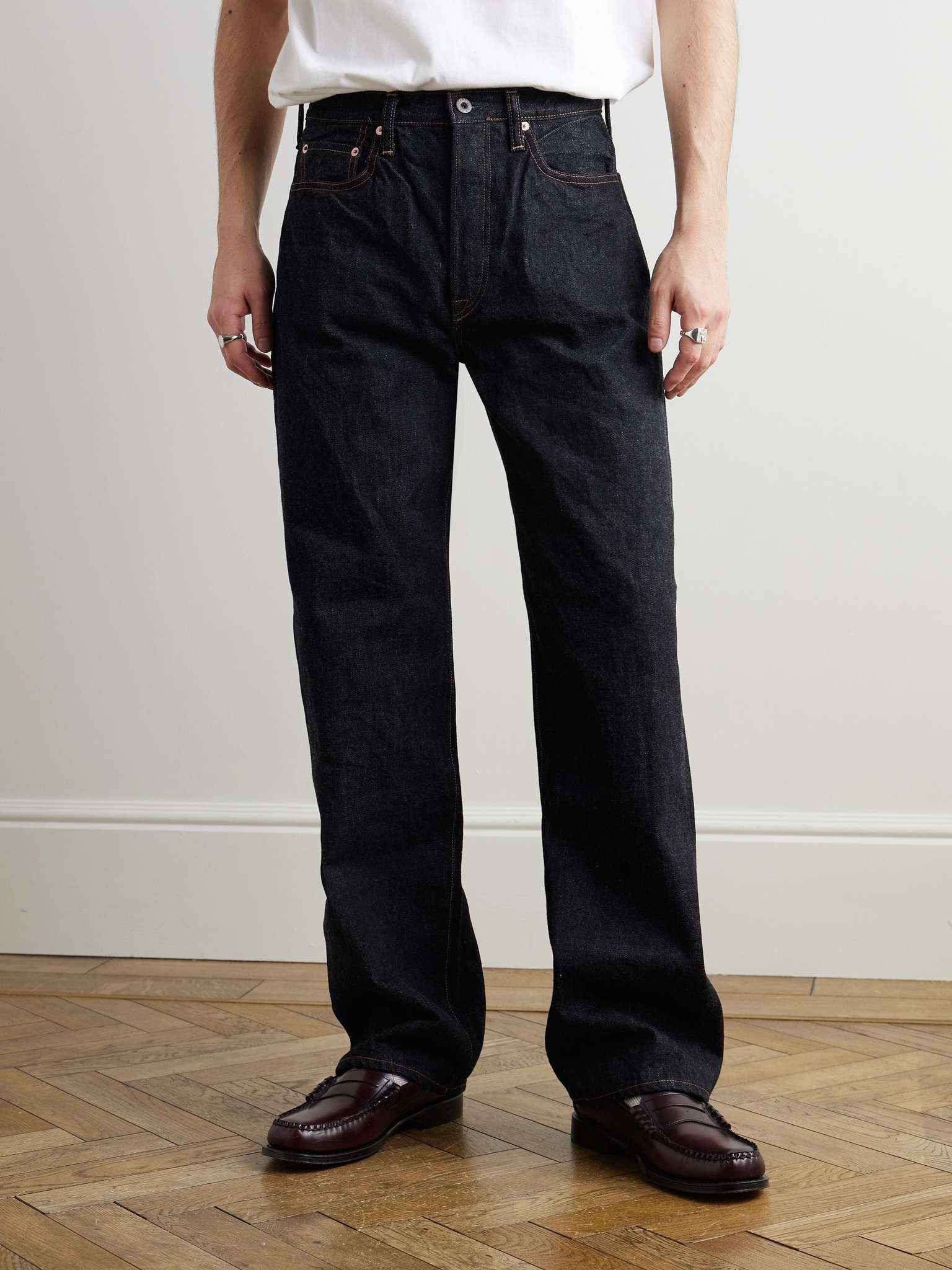 【110】　KAPITAL １ Kapital Straight-Leg Jeans | REVERSIBLE