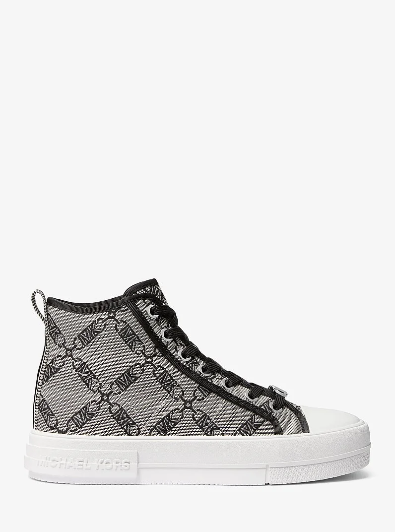 Evy Empire Logo Jacquard High-Top Sneaker - 1