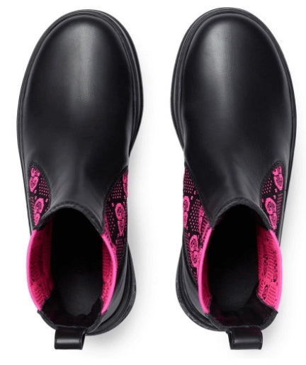 (WMNS) Gucci GG Jersey Boots 'Black Fuchsia' 718718-AAA8L-1066 - 3